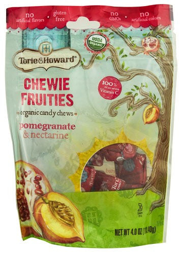 Torie and Howard Organic Pomegranate and Nectarine Chewie Fruities (6x4 OZ)