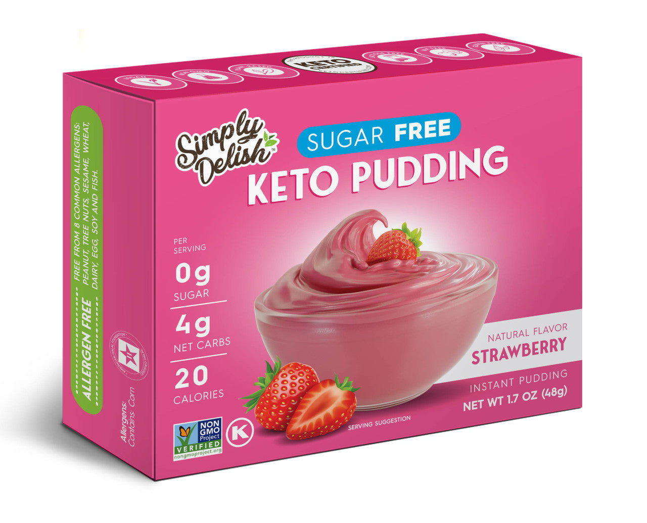 SMPLY DEL STRAW PUDD MIX (6x1.70)
