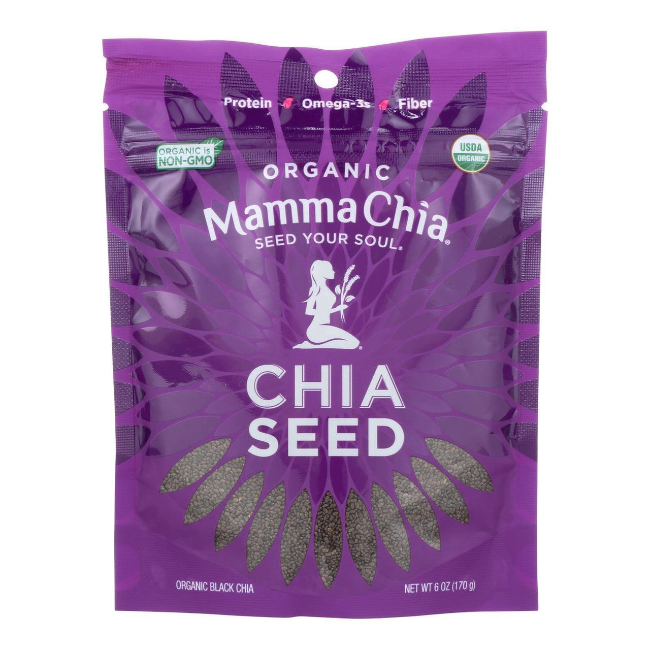 Mamma Chia Organic Black Chia Seeds (8x6 OZ)