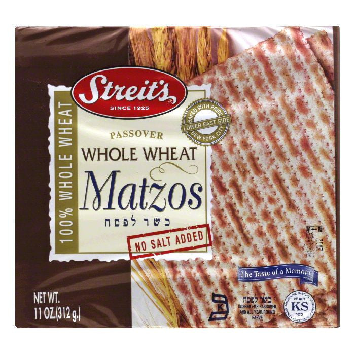 STREITS PASS WW MATZO ( 24 X 11 OZ   )