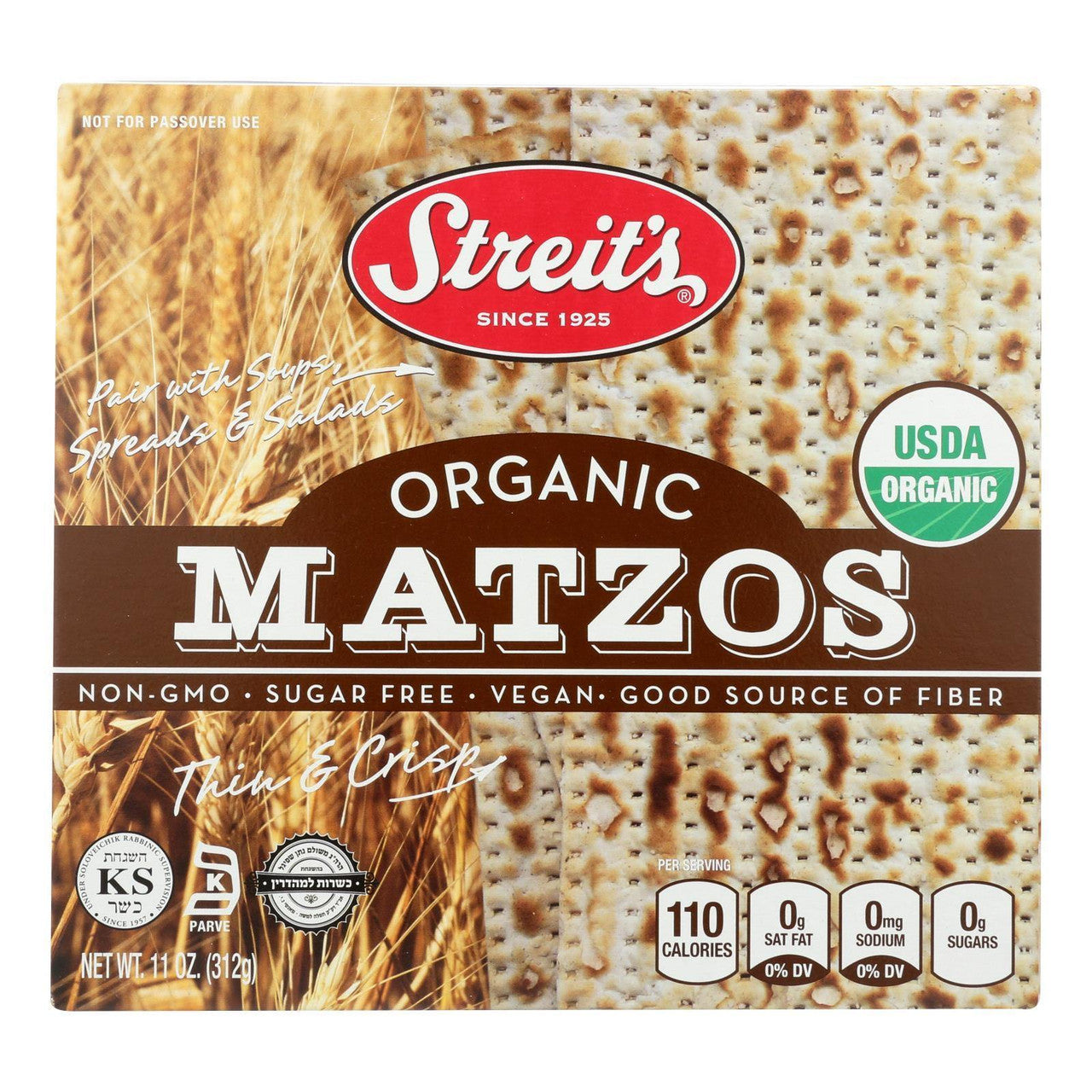 STREITS MATZO DIETETIC ( 12 X 11 OZ   )