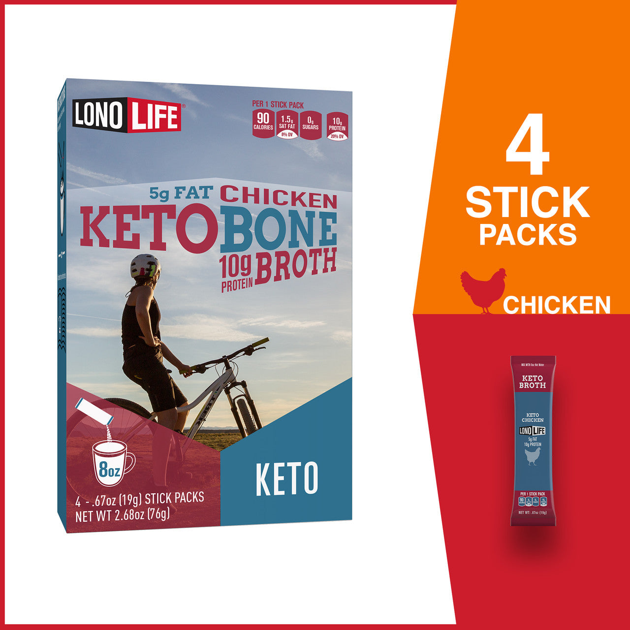 LONLIF CHKN BNE BRTH KET ( 6 X 0.67 OZ   )