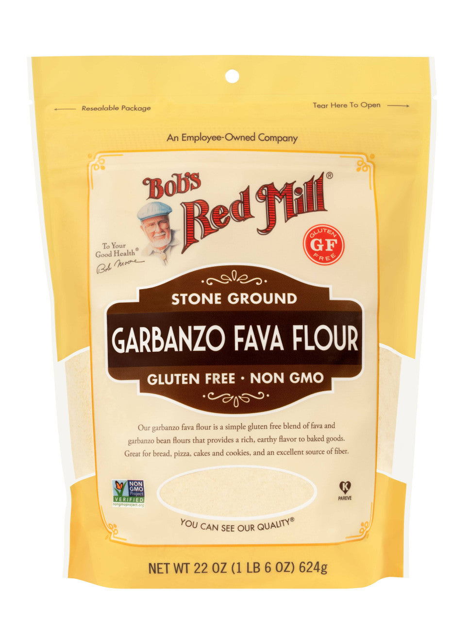 BOBS FLOUR GRBNZO/FAVGF ( 4 X 22 OZ   )