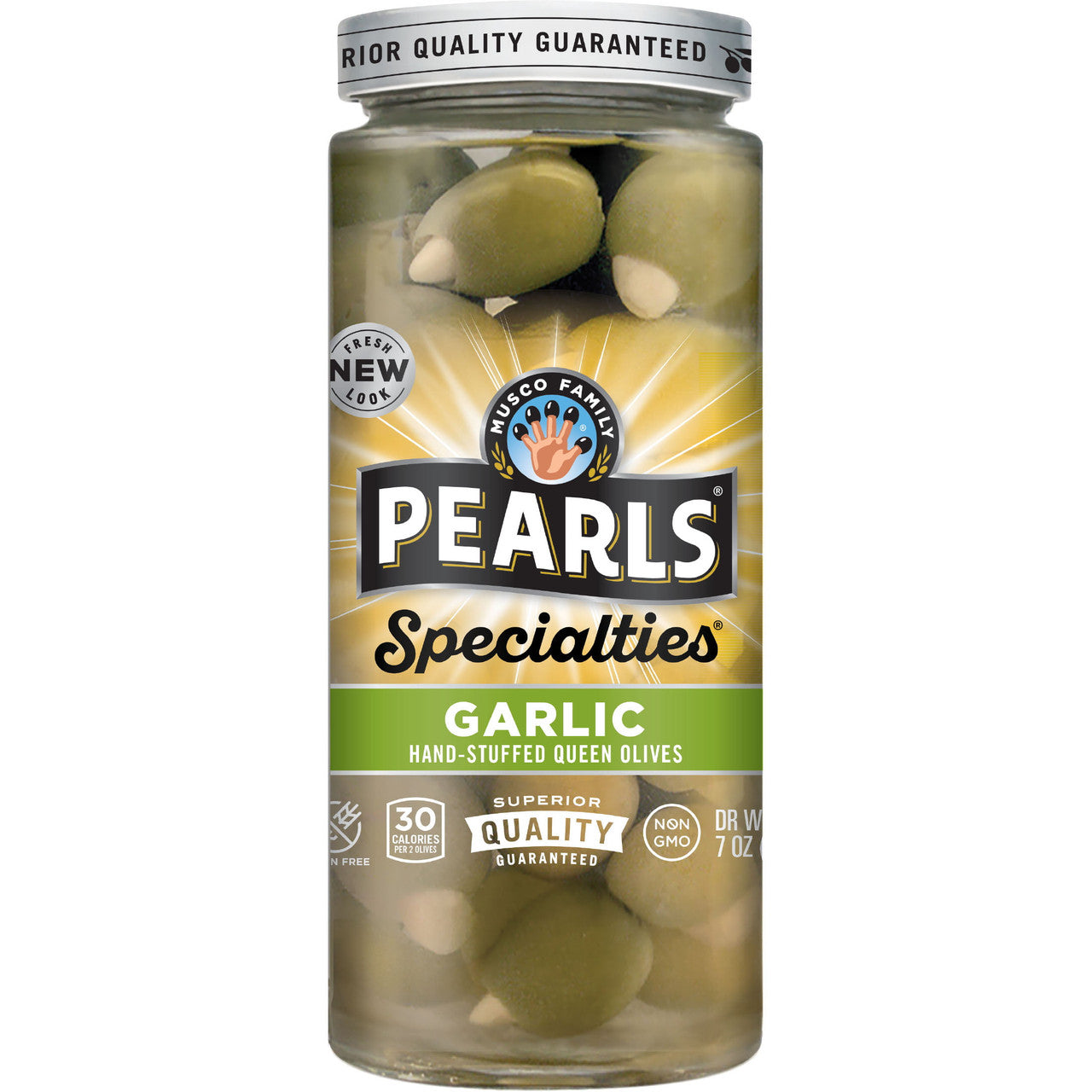 PEARLS GAR STFD QN OLIVE ( 6 X 7 OZ   )