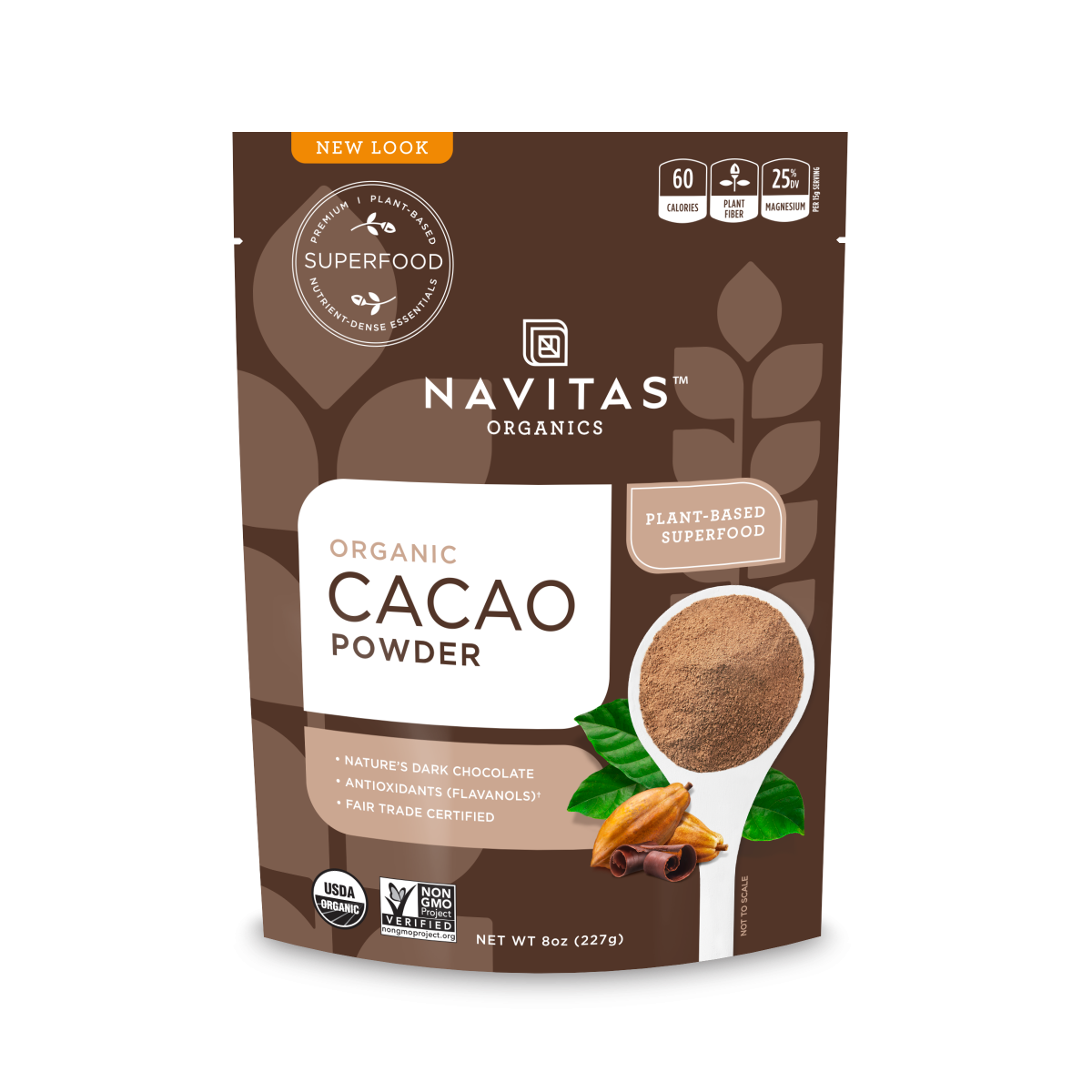 Navitas Naturals Organic Cacao Powder  (12x8 OZ)