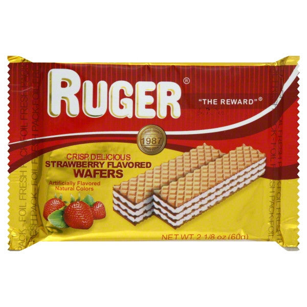 RUGER WAFER STRAWBERRY ( 12 X 2.12 OZ   )