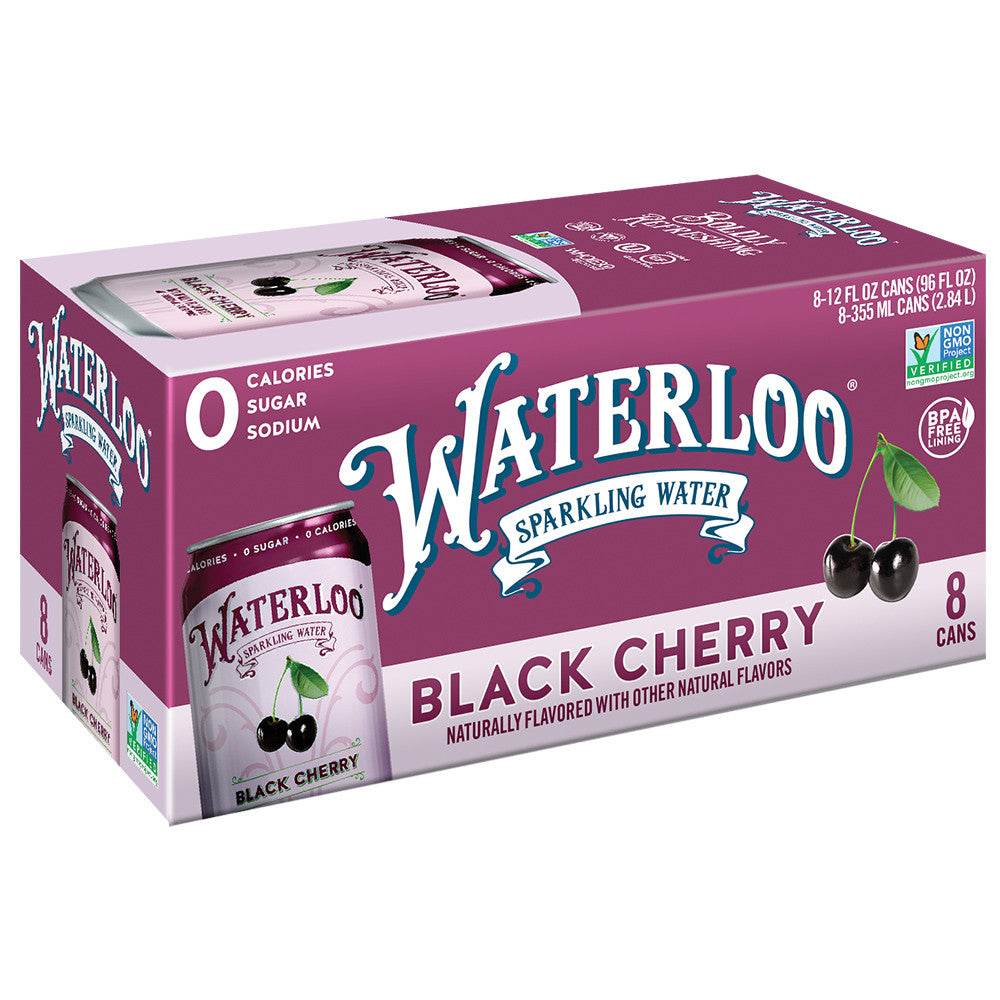 WTRLOO BLK CHRY SPK WTR ( 3 X 8 PK   )
