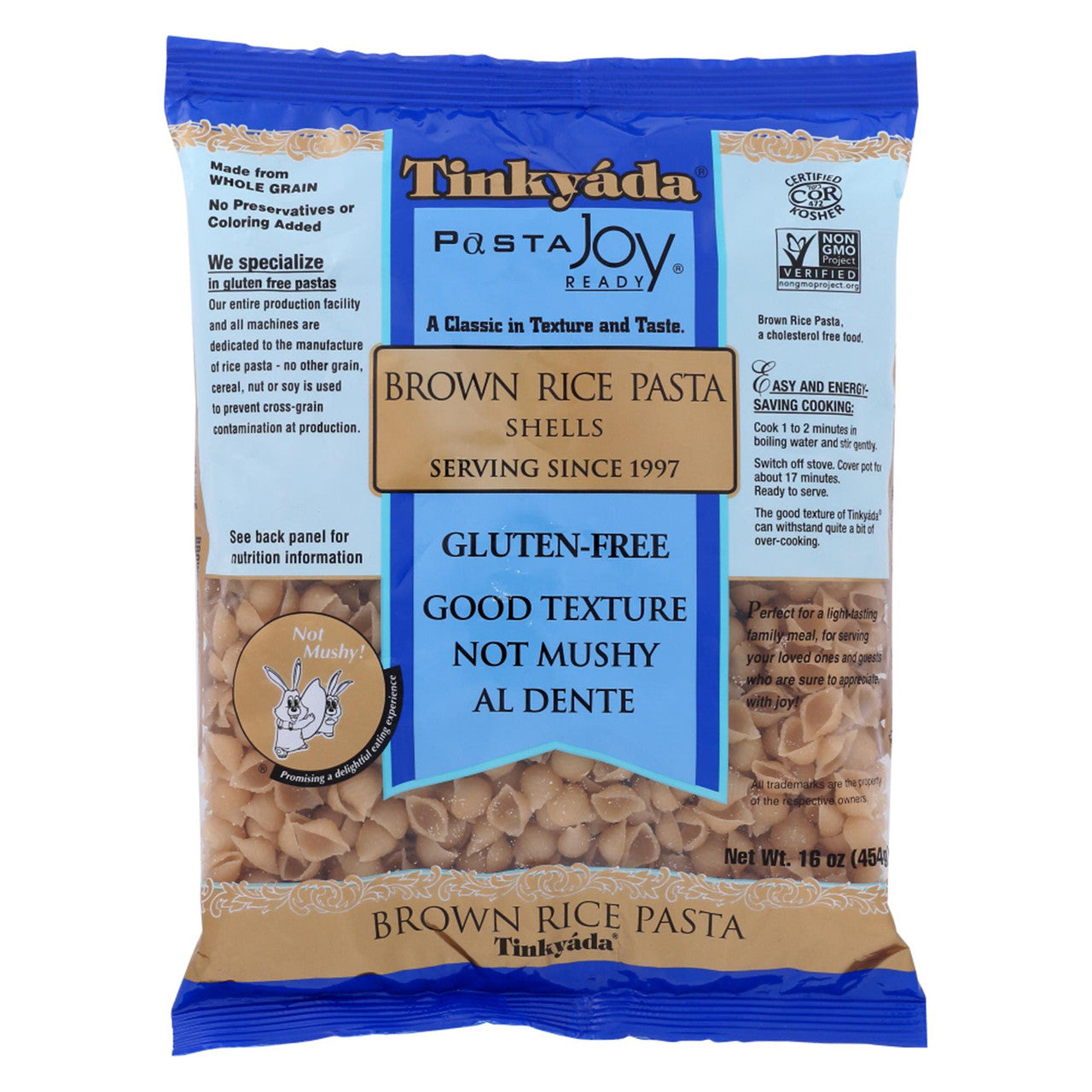 Tinkyada Shells Brown Rice Pasta (12x16 Oz)