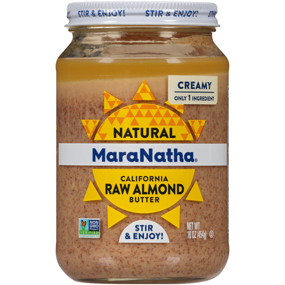 MAR ALM BTR RAW NO SALT ( 6 X 16 OZ   )