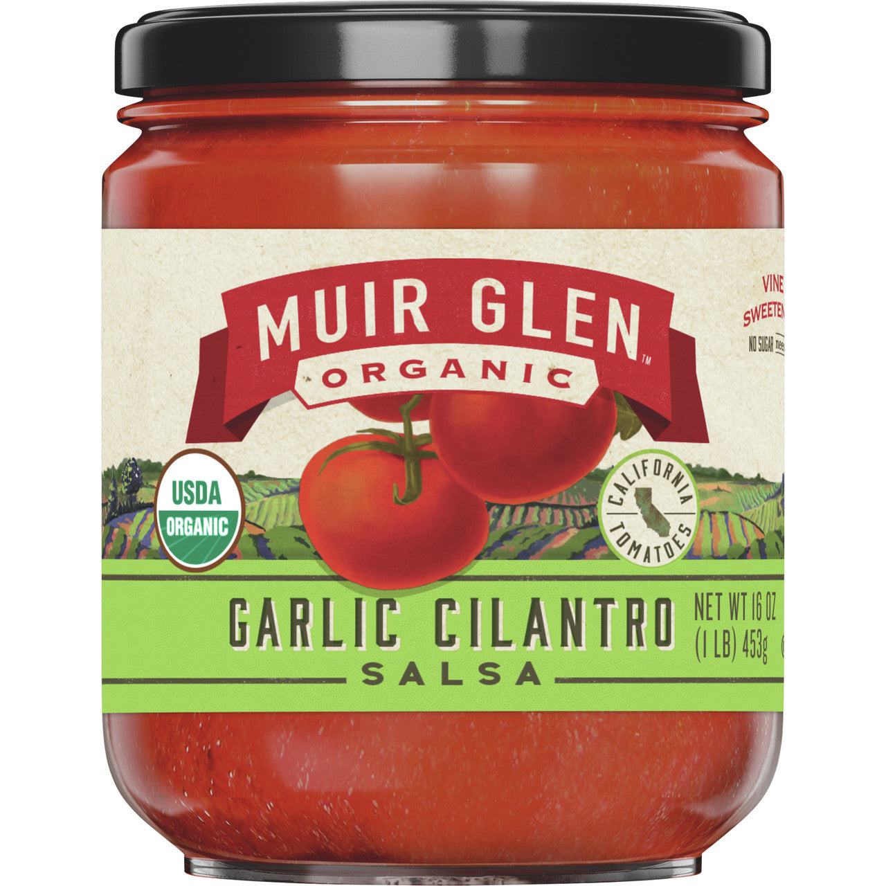 Muir Glen Garlc Cilantro Med Salsa (12x16 Oz)