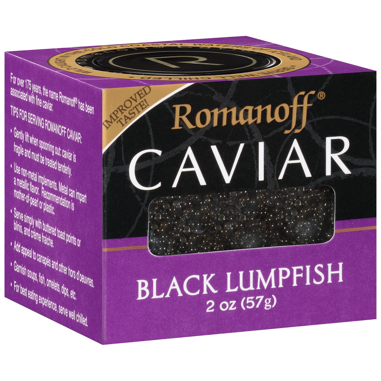ROMANOFF BLK LUMPFSH CAV ( 6 X 2 OZ   )