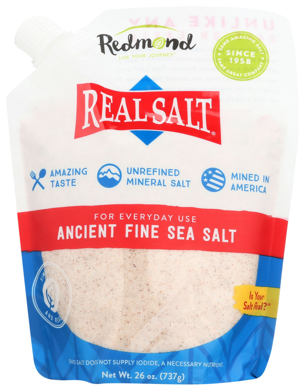 REDMOND RS SALT POUCH ( 6 X 26 OZ   )