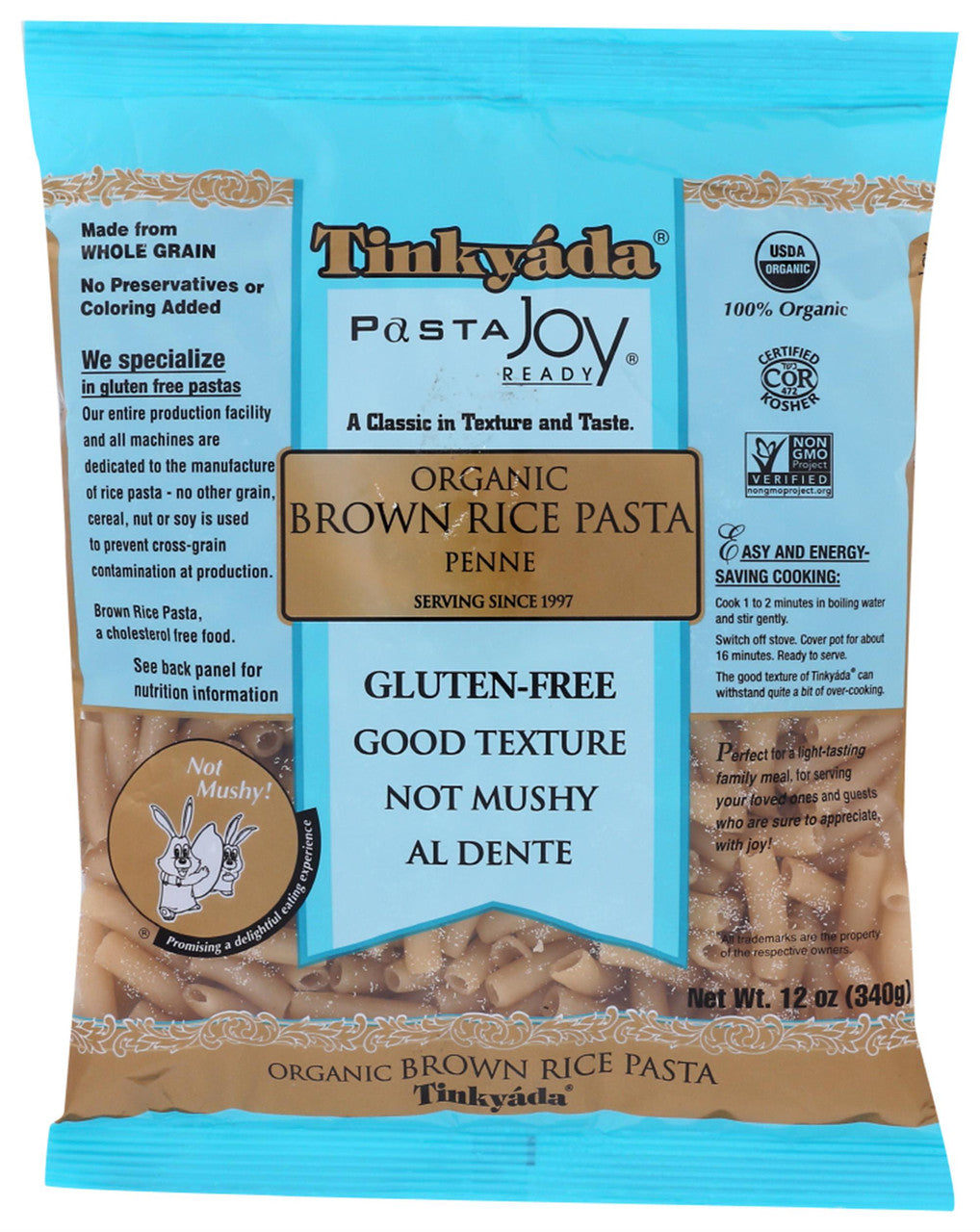 Tinkyada Organic Brown Rice Penne Pasta Gluten Free (12x12 OZ)