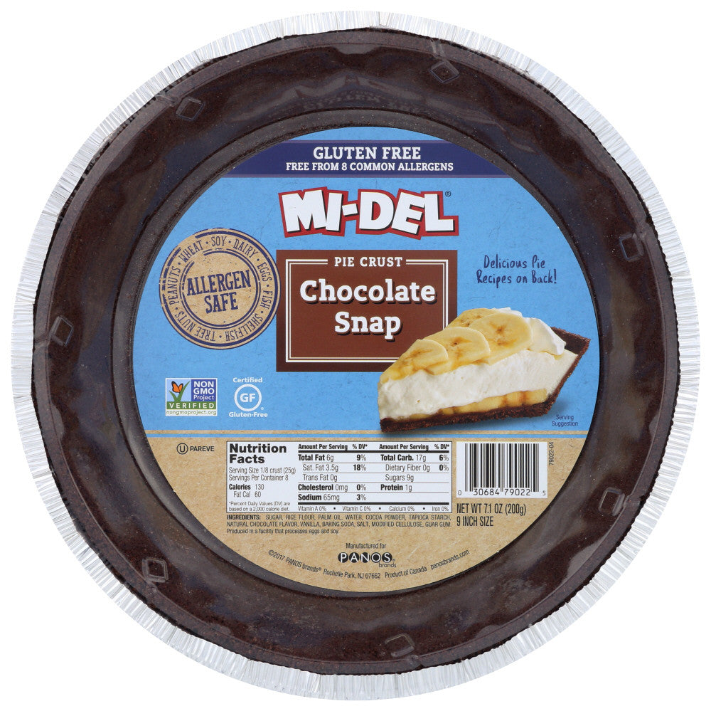 MIDEL GF CHOC PIE CRUST ( 12 X 7.1 OZ   )