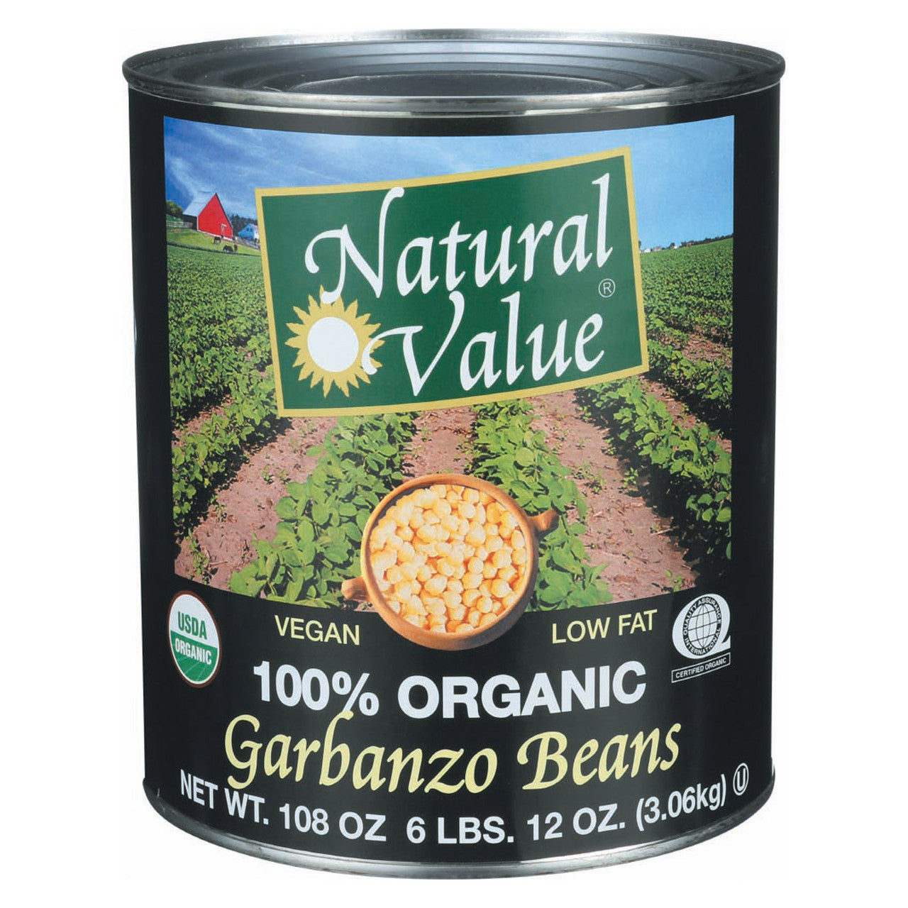 Natural Value Garbanzo Beans (6x108OZ )