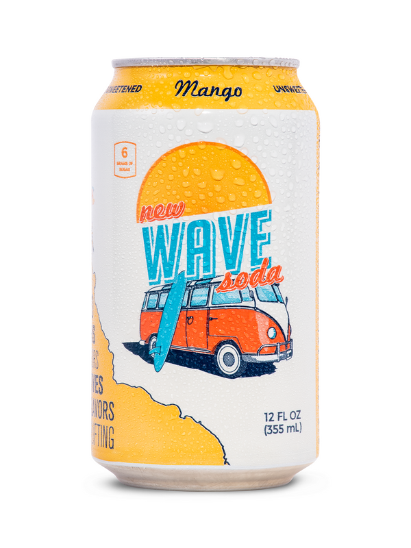 WAVE MANGO SODA  ( 12 X 12 OZ   )