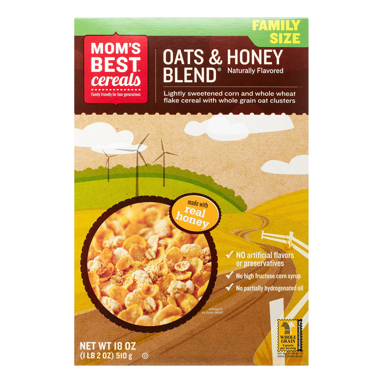 MOM OATS/HONEY BLEND ( 14 X 18 OZ   )