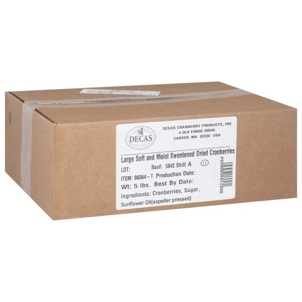 Dried Fruit Cranberries, Sweetened (1x5LB )