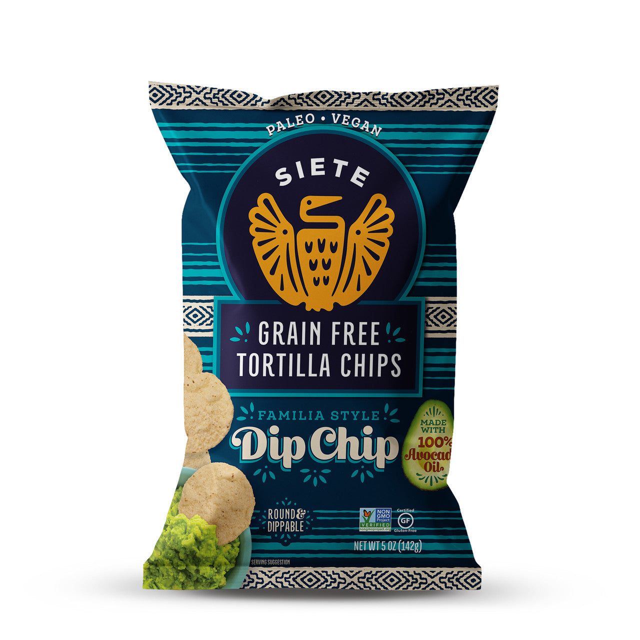 SIETE DIP TORTILLA CHIPS ( 12 X 5 OZ   )