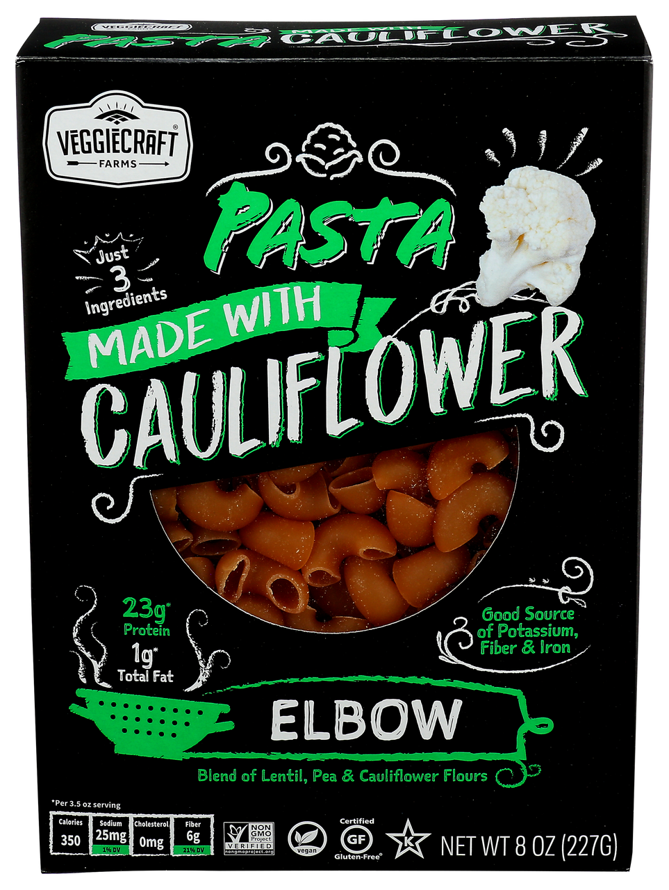 VEGCRFT CAULFLWR ELBOW ( 12 X 8 OZ   )