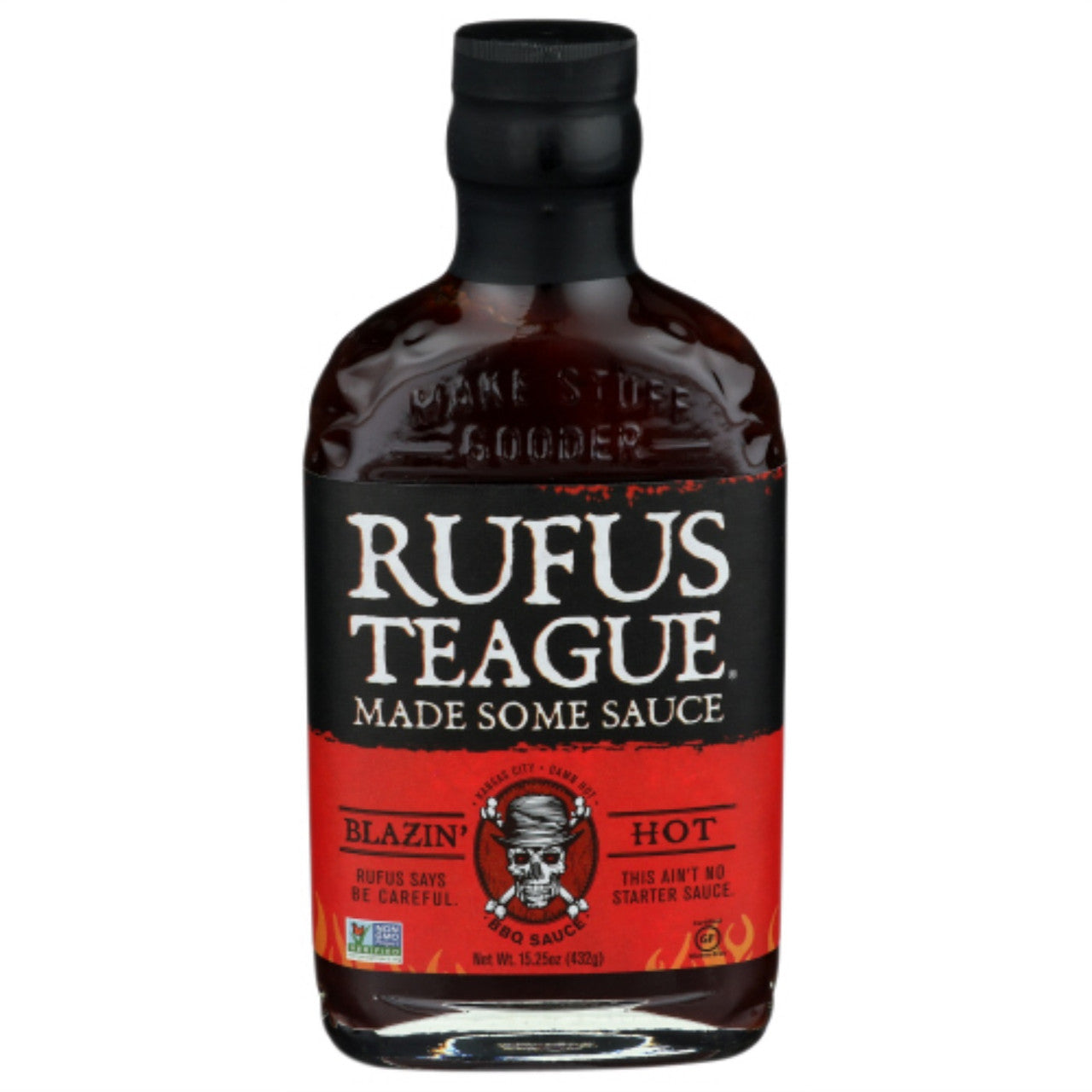 RUFUS BLAZIN HOT BBQ SCE ( 6 X 16 OZ   )
