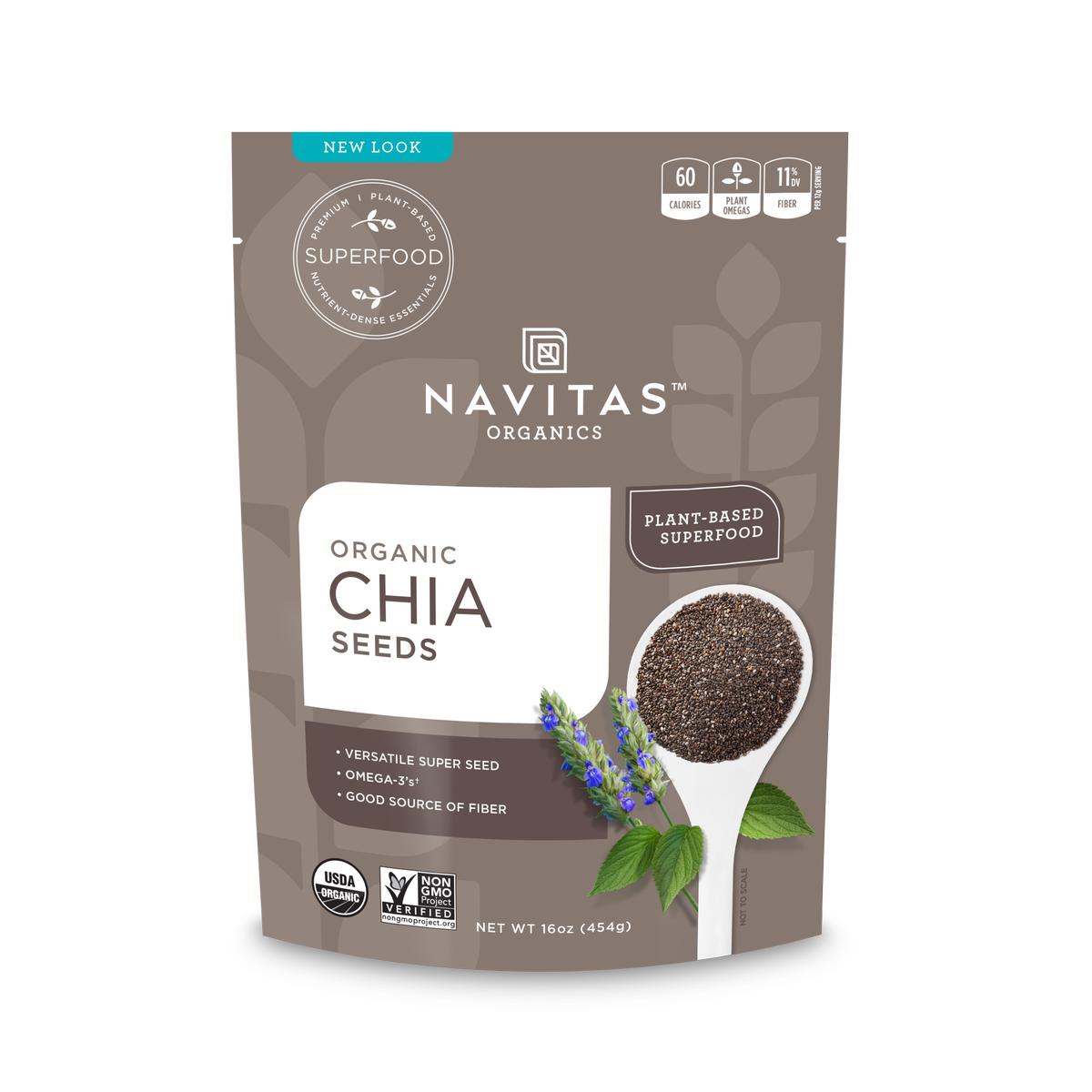 Navitas Naturals Organic Raw Chia Seeds (6x16 OZ)