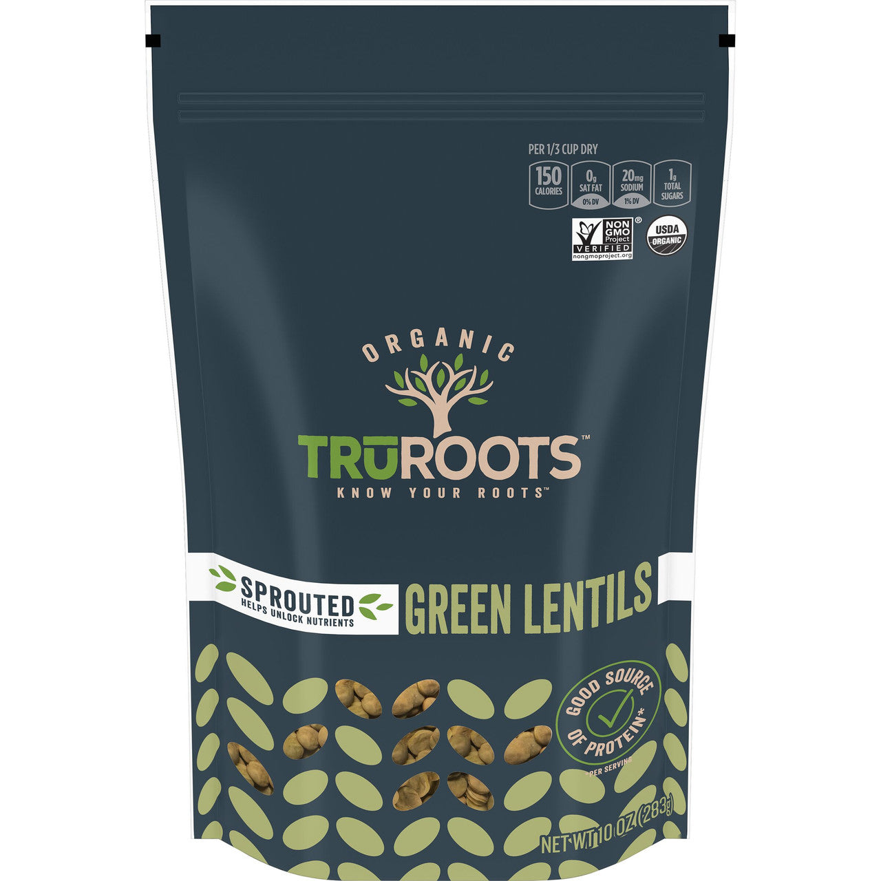 TruRoots Green Sprouted Lentil (6x10 Oz)