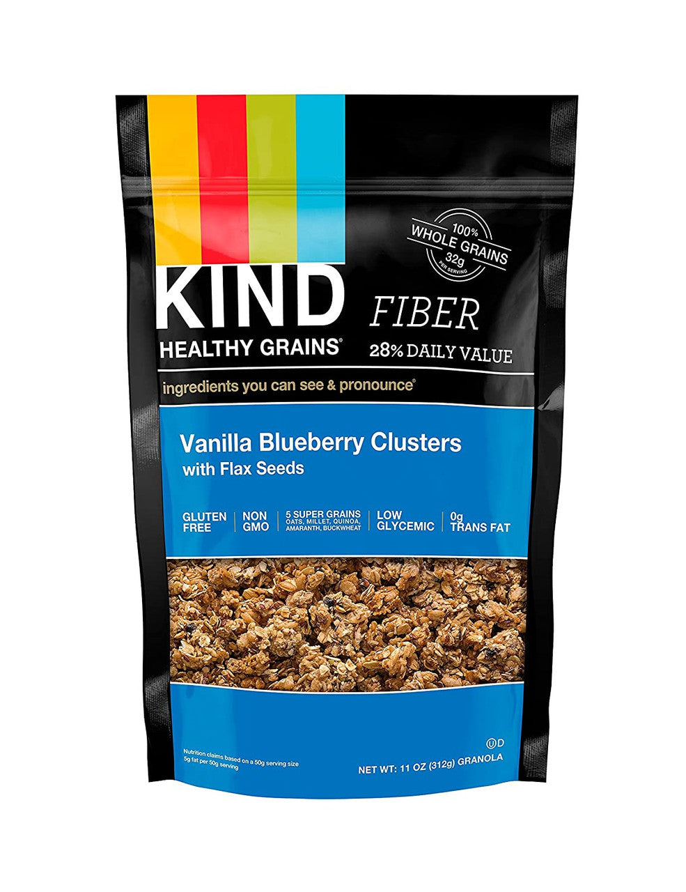 Kind Vanilla Blueberry Cluster with Flax (6x11 Oz)