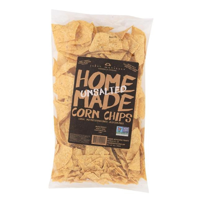 SABO CORN CHIPS UNSALTED ( 11 X 12 OZ   )