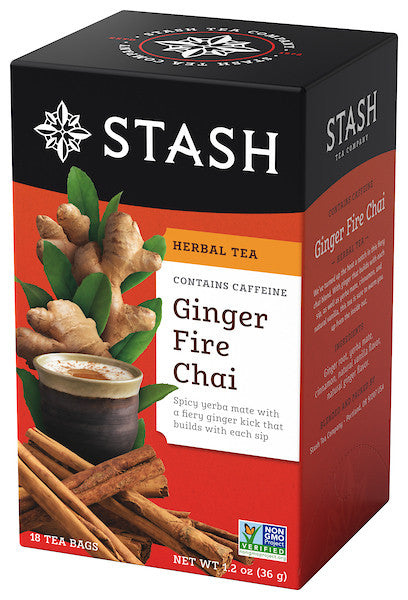 STASH GNGR FIRE CHAI TEA ( 6 X 18 BAG  )