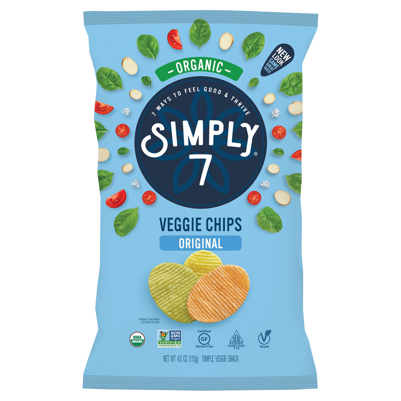 OG2 SIMPLY7 VEGGIE CHIPS ( 12 X 4 OZ   )