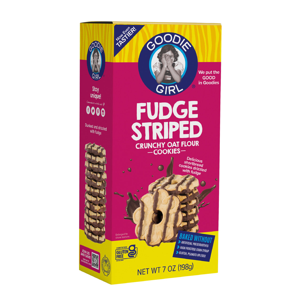 GOODIE FDGE STRIPED CKIE ( 6 X 7 OZ   )