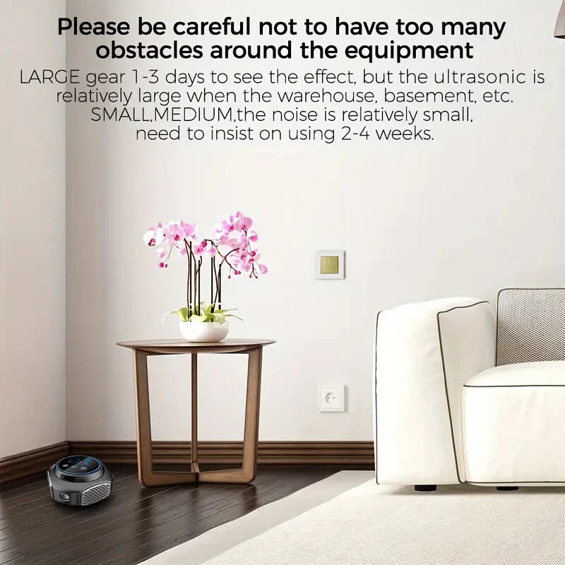 Ultrasonic Pest Repeller Plug-In Indoor Mouse Rodent Insect Control 3 Modes Safe