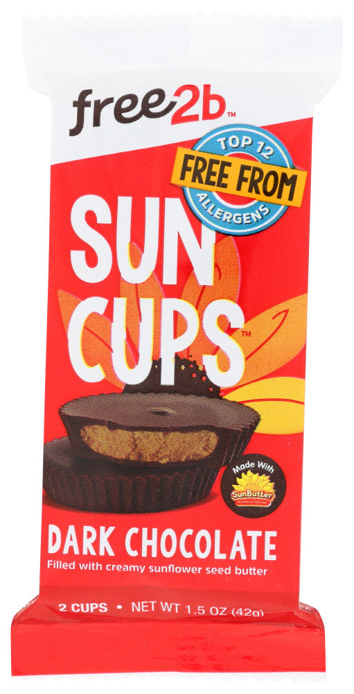 F2B SUN CUPS DARK CHOC ( 12 X 1.4 OZ   )