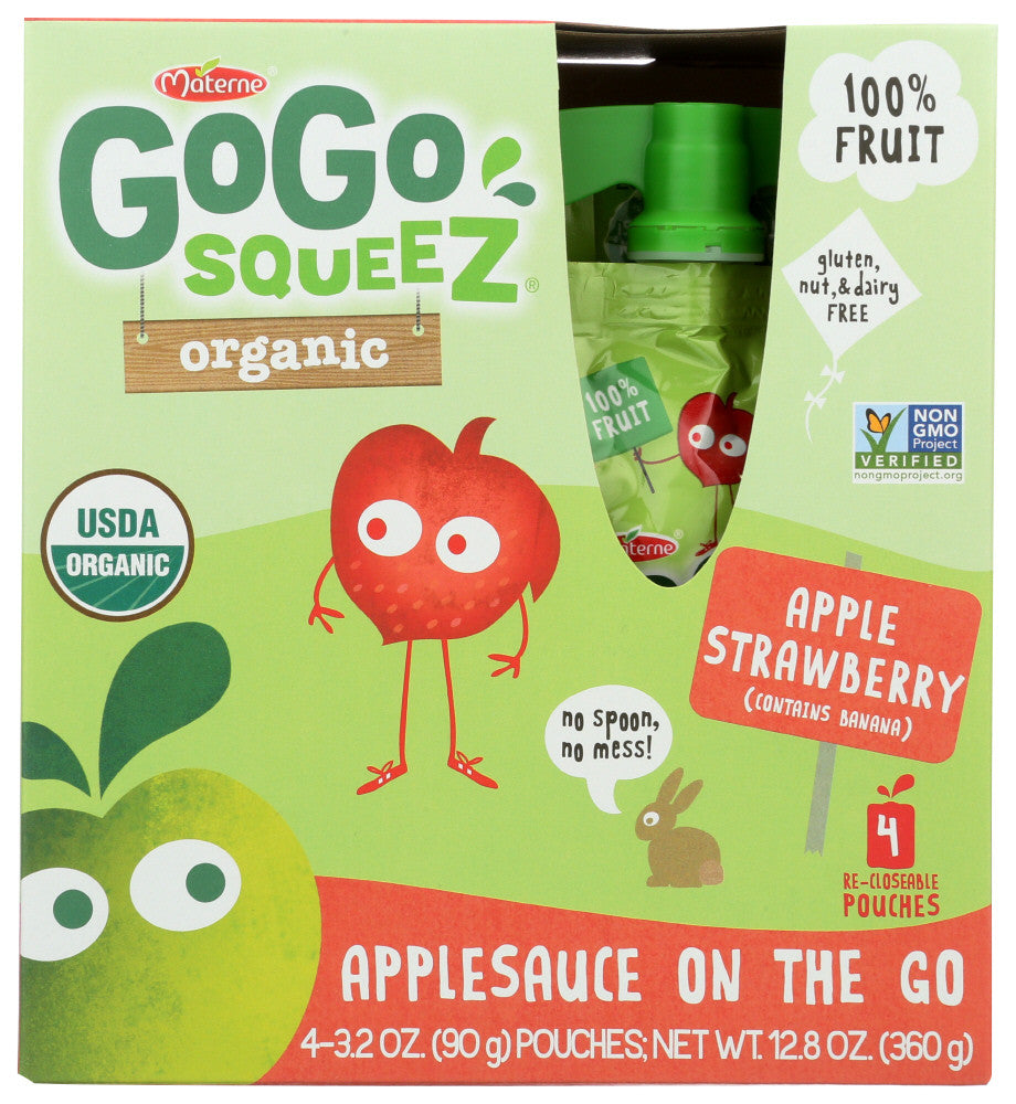 OG1 GOGO SQZ APL/STRAW ( 12 X 4 PACK )