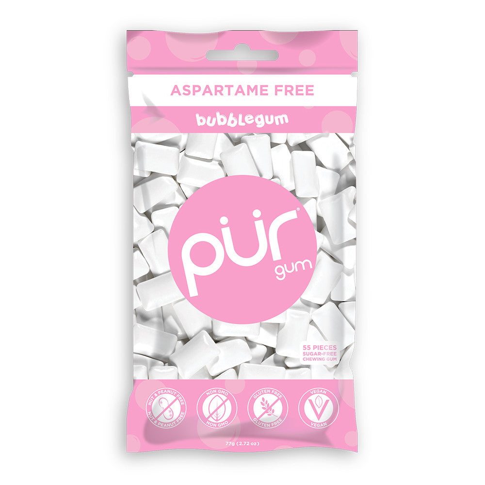 PUR GUM BUBBLE 55 PC ( 12 X 77 GRAM )