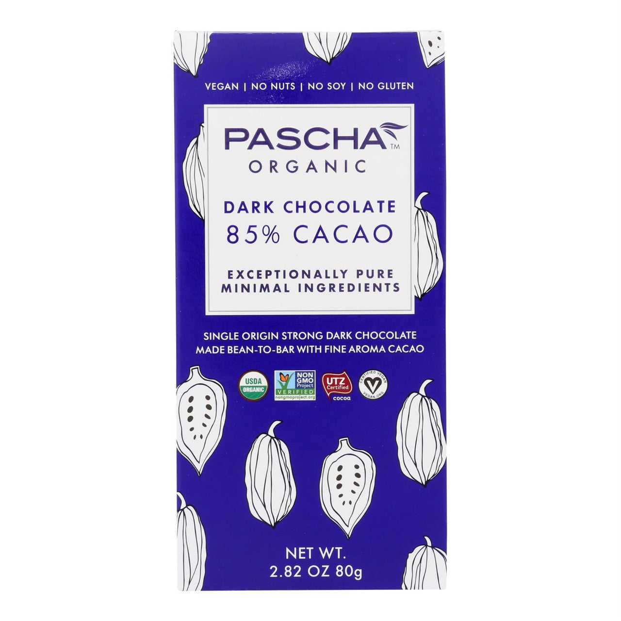 OG2 PASCHA DK CHOC 85%  ( 10 X 2.82 OZ   )