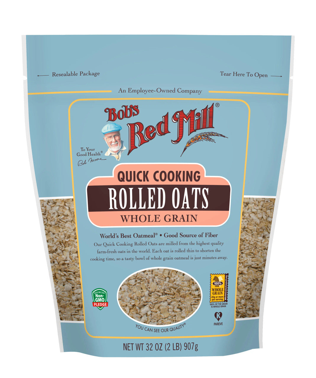 BOBS QK COOK ROLLED OATS ( 4 X 32 OZ   )
