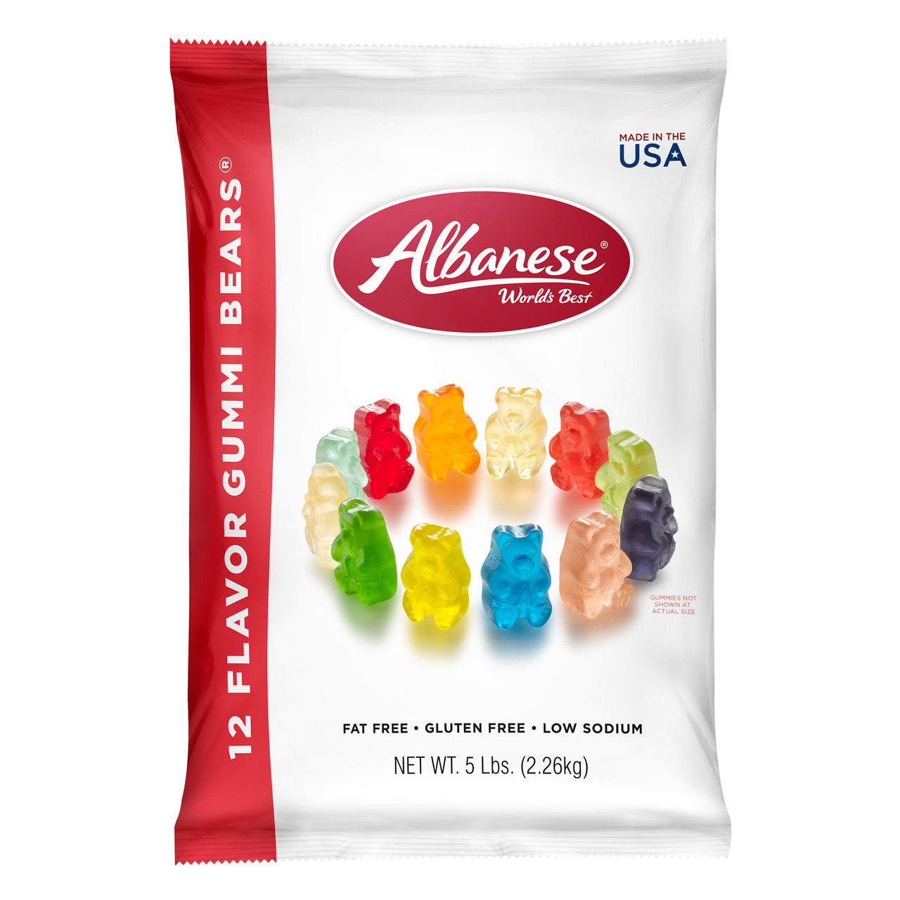 ALB 12 FLAV GUMMY BEARS ( 4 X 5 LB   )