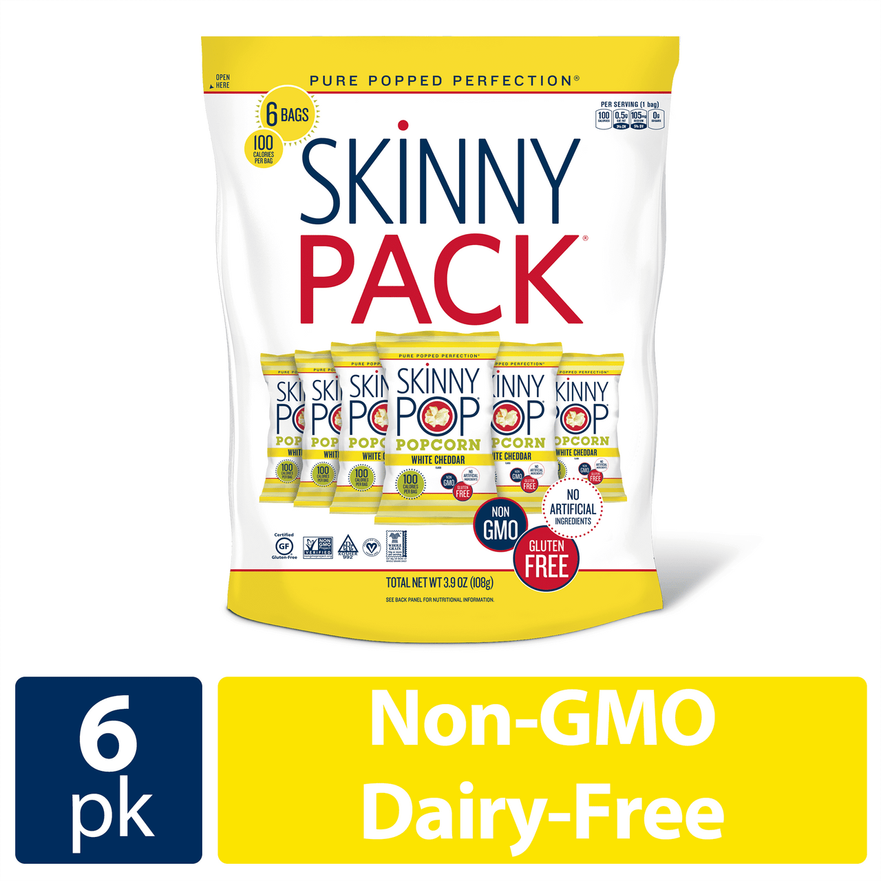 SKNYPOP 100 CAL WHT CHDR ( 10 X 6 PACK )