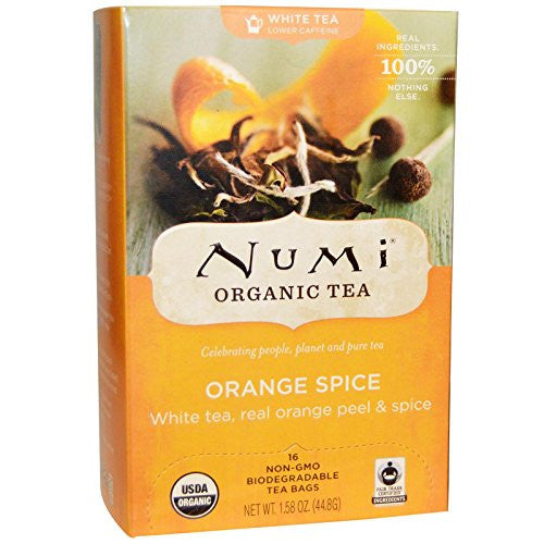Numi Tea Orange Spice White Tea (6x16 Bag)