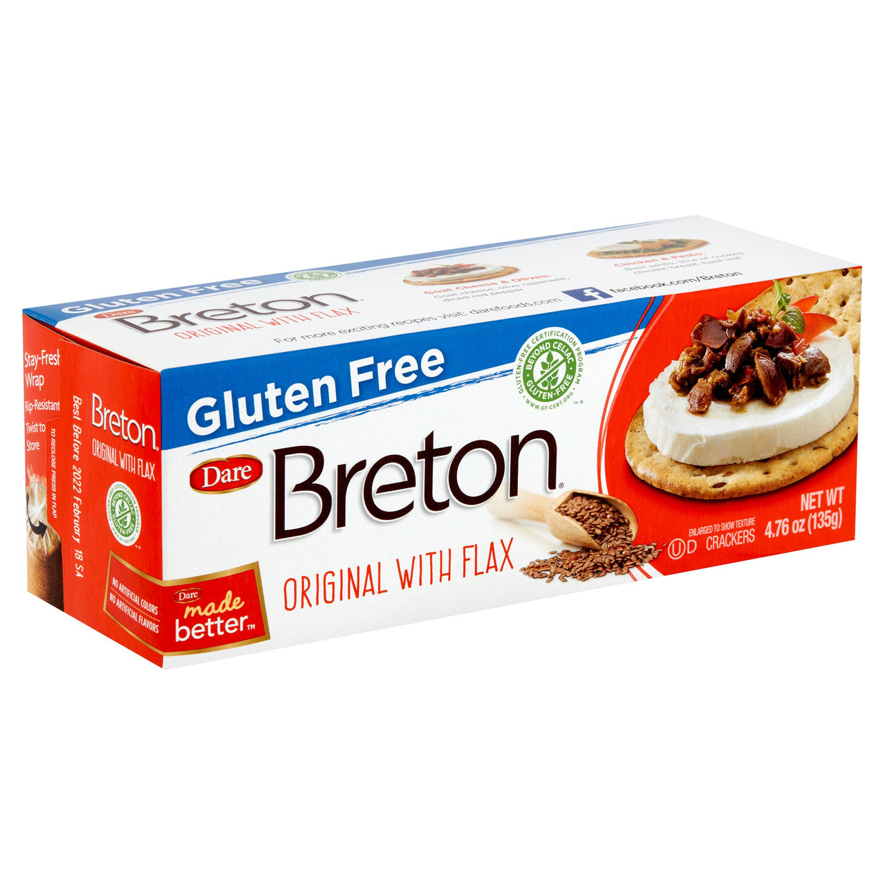 BRETON DARE CRKR FLX GF ( 6 X 4.76 OZ   )
