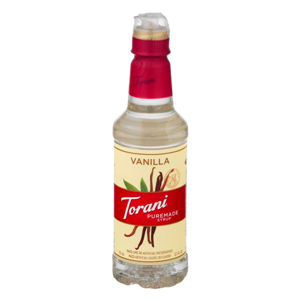 TORANI VANILLA SYRUP ( 4 X 12.7 OZ   )