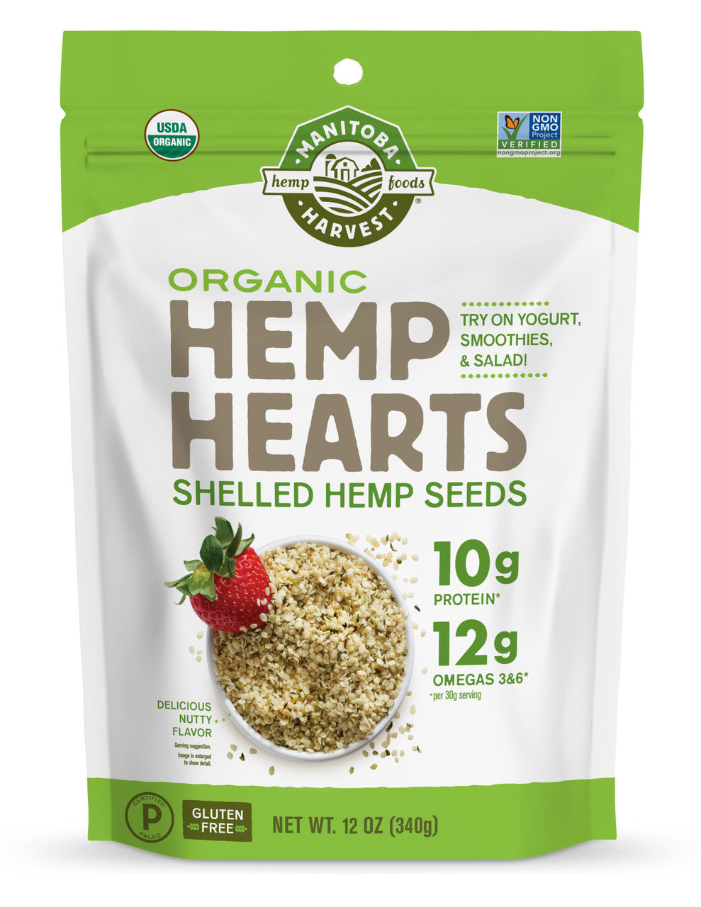 Manitoba Harvest Organic Hemp Seed Nut (1x12 Oz)