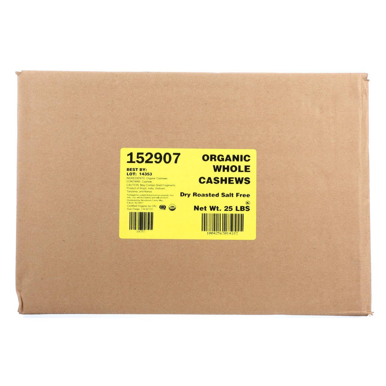 OG2 CSHW DRY RSTD NOSALT ( 1 X 25 LB   )