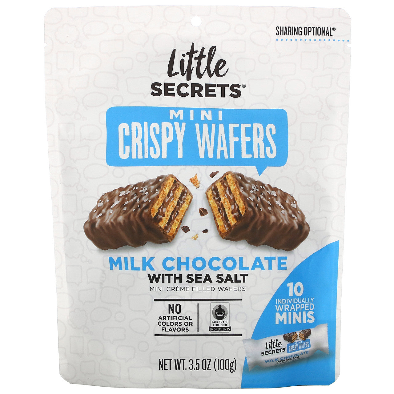 LTTL CRSPY WFR MLK CHOC ( 6 X 3.5 OZ   )