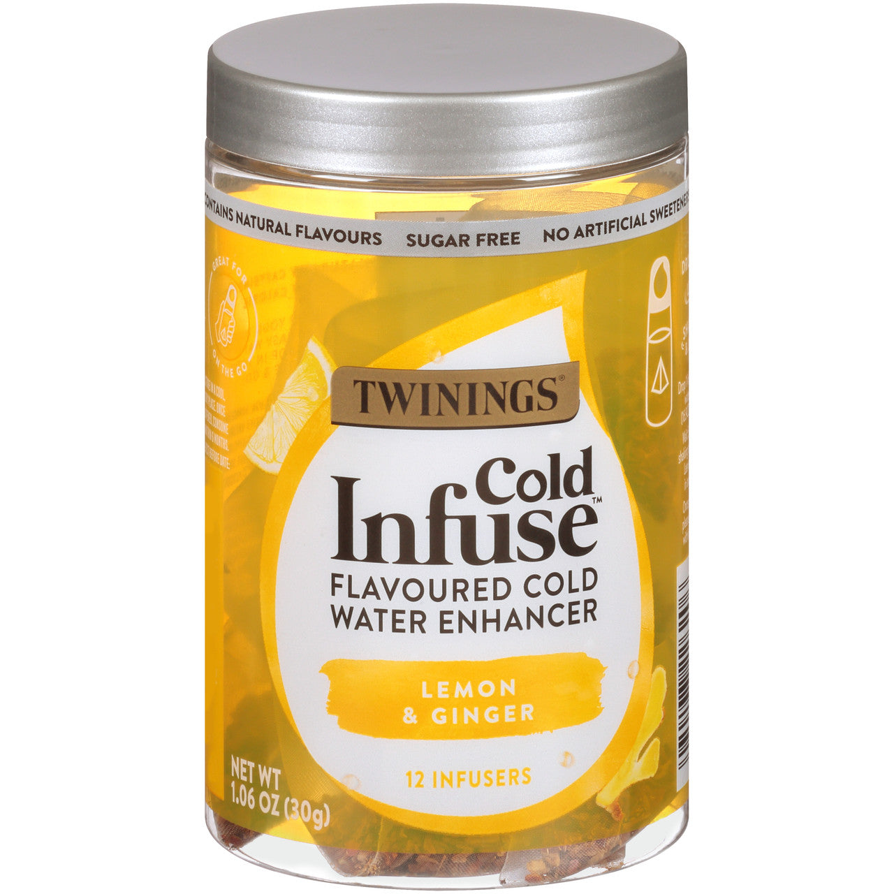 TWININGS LEMON GINGER  ( 6 X 12 OZ   )