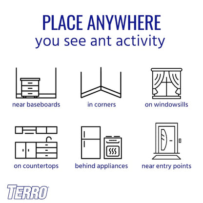 TERRO Ant Killer Liquid 6-Pack – Ant Bait Stations | Fast Ant Control